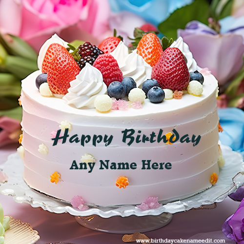 Free Online Birthday Cake Name Editing online