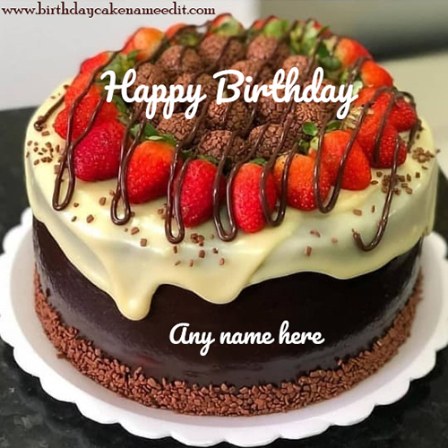 Happy Birthday Message Cake #10